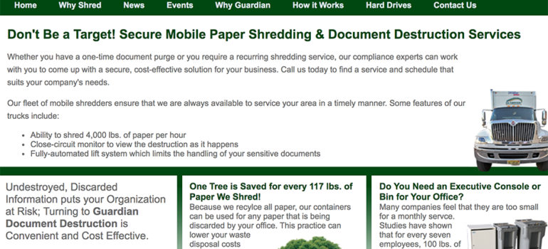 Guardian Document Destruction