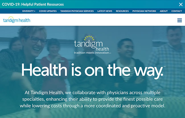 Tandigm Health Website